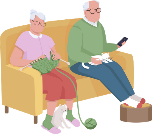 Grands-parents  Illustration