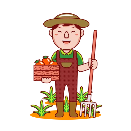 Agricultor  Ilustración