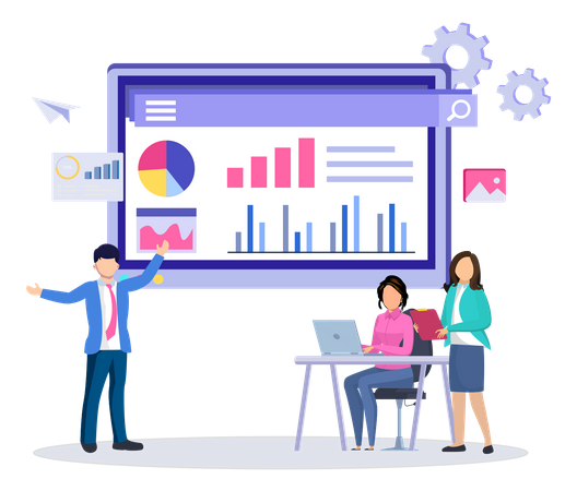 Graph Dashboard  Illustration