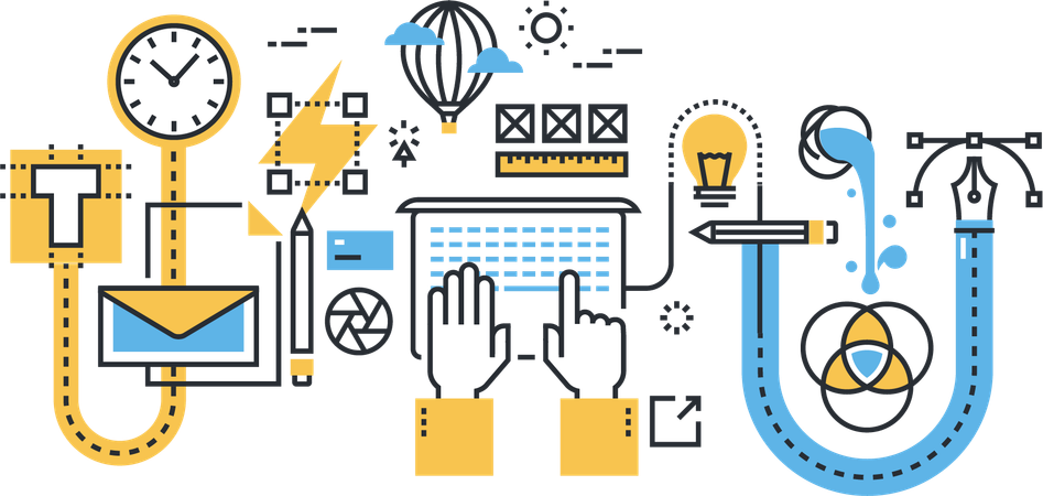 Graphic Design Process  Illustration