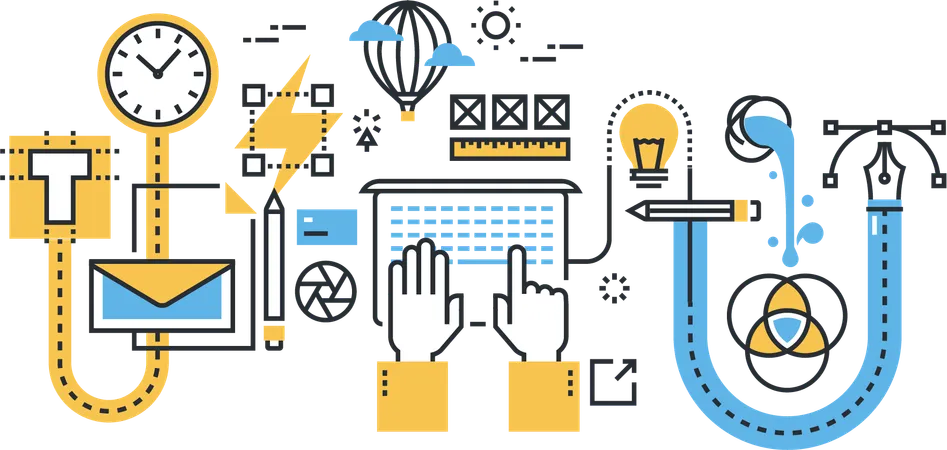 Graphic Design Process  Illustration