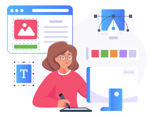 Graphic Designer  イラスト