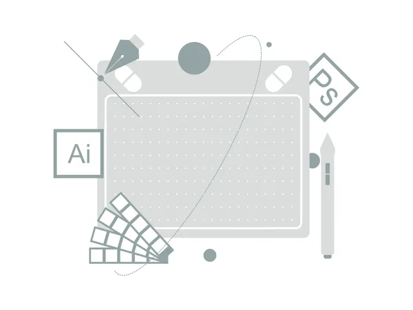 Graphic Designer Tool  Illustration