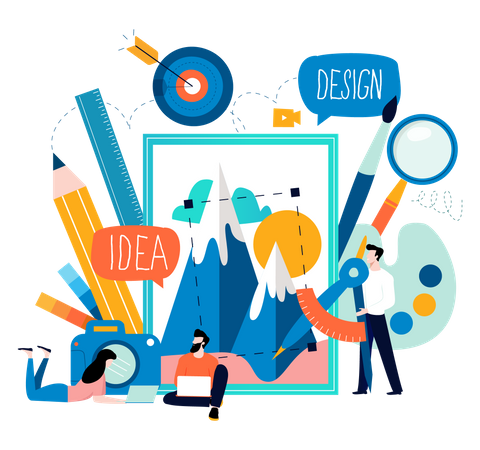 Graphic designing idea  Illustration