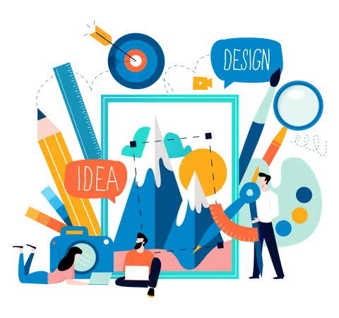 Graphic designing idea  Illustration