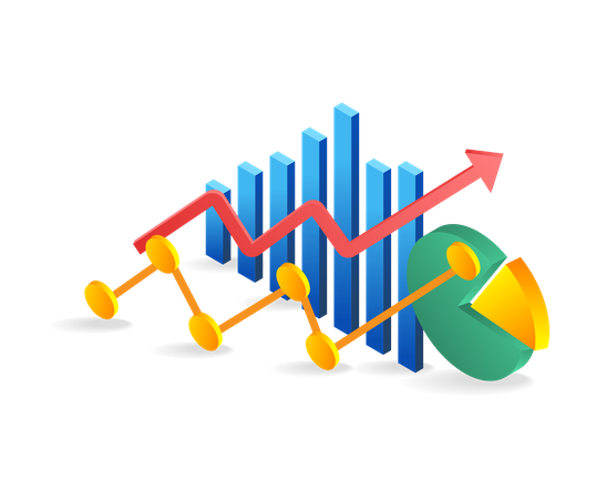 Graphique à barres d'analyse des activités d'investissement  Illustration