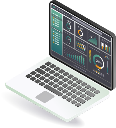 Tableau d'analyse des activités en ligne  Illustration