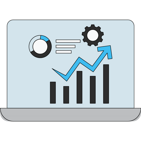 Graphique de croissance  Illustration