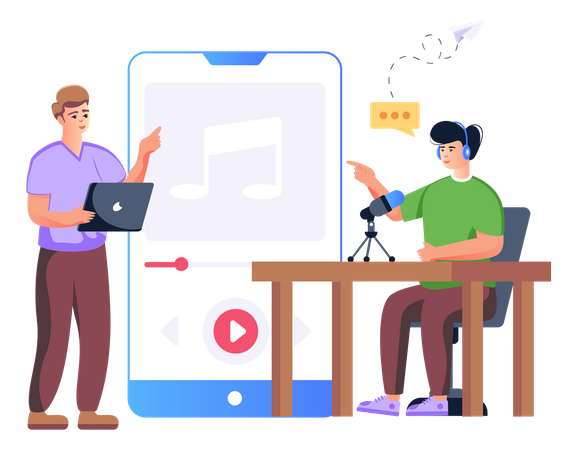 Gravação de áudio  Illustration
