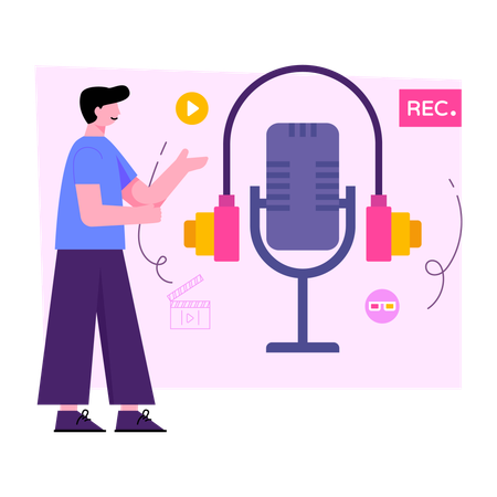 Gravação de áudio  Illustration