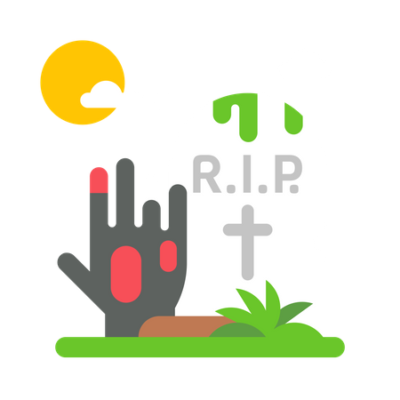 Graveyard Illustration