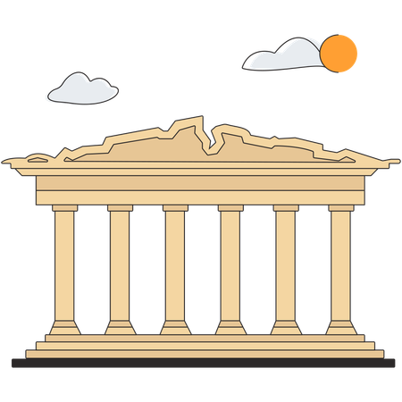 Grèce - Acropole d'Athènes  Illustration