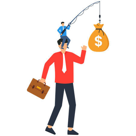 Greedy people  Illustration