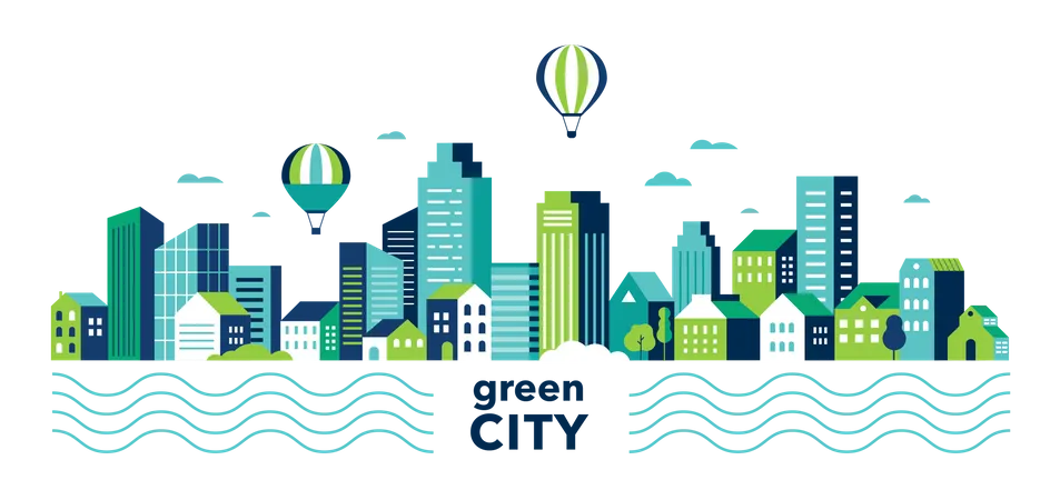 Green city Illustration