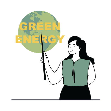 Green Energy  Illustration