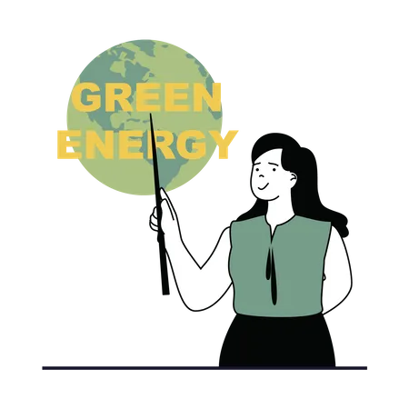 Green Energy  Illustration