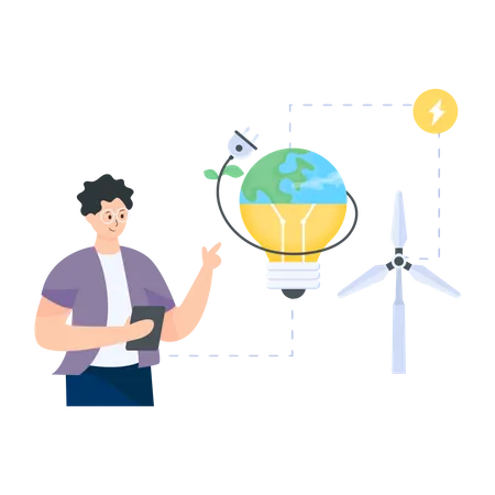 Green Energy  Illustration