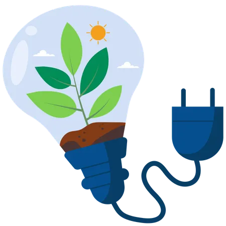 Green energy  Illustration