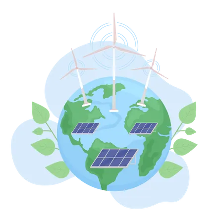 Green energy  Illustration