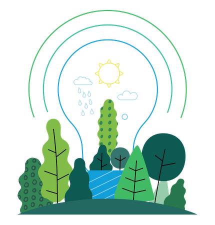 Green energy  Illustration