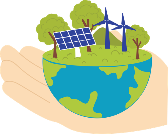 Green energy  Illustration