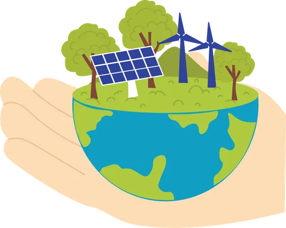 Green energy  Illustration