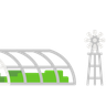 illustration green house