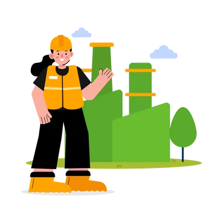 Green Industry  Illustration