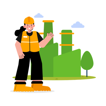 Green Industry  Illustration