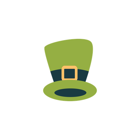 Green leprechaun hat  Illustration