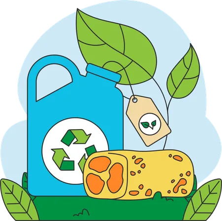 Green products are not harmful to environment  Illustration
