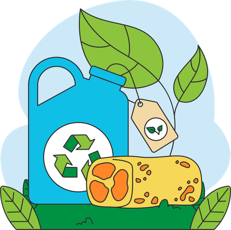 Green products are not harmful to environment  Illustration