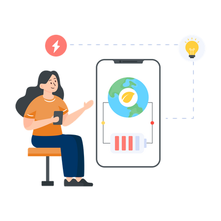 Green Technology  Illustration