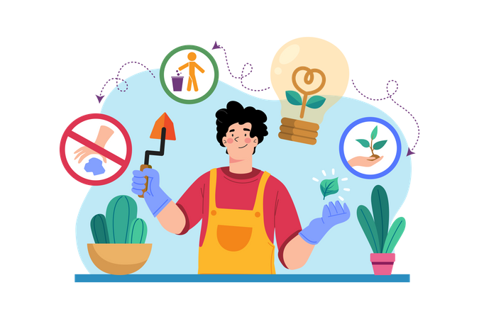 Green Thinking  Illustration