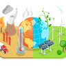 greenhouse effect illustration svg