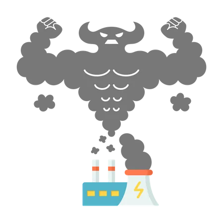 Greenhouse gas emissions  Illustration