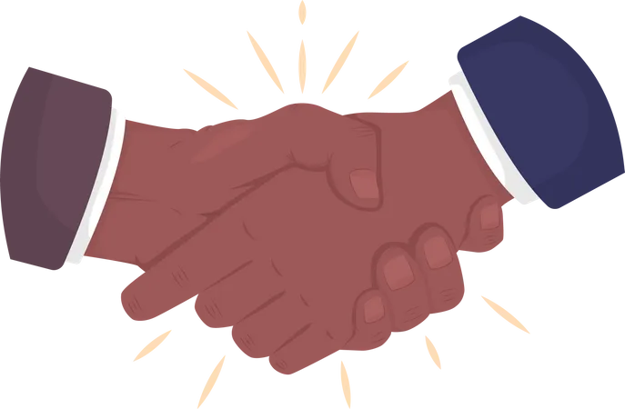 Greeting Handshake Illustration