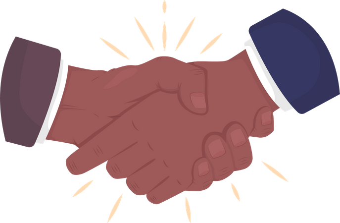 Greeting Handshake  Illustration