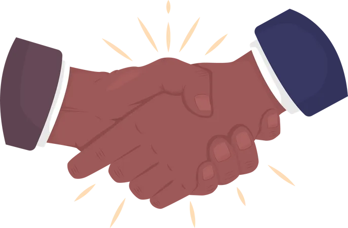 Greeting Handshake  Illustration