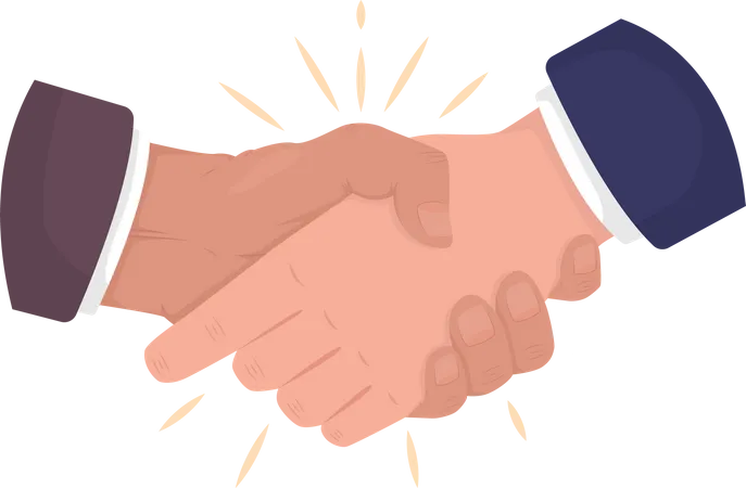 Greeting Handshake  Illustration