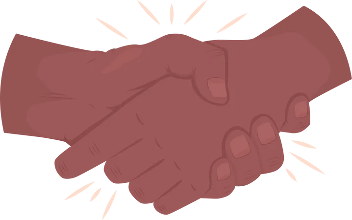 Greeting Handshake  Illustration