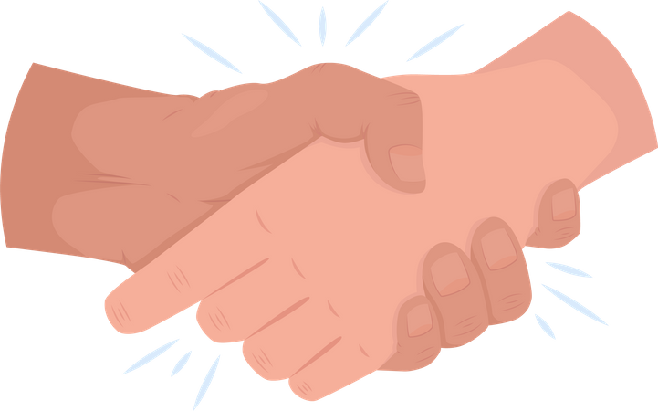 Greeting Handshake  Illustration