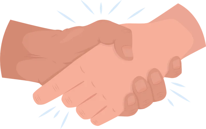 Greeting Handshake  Illustration