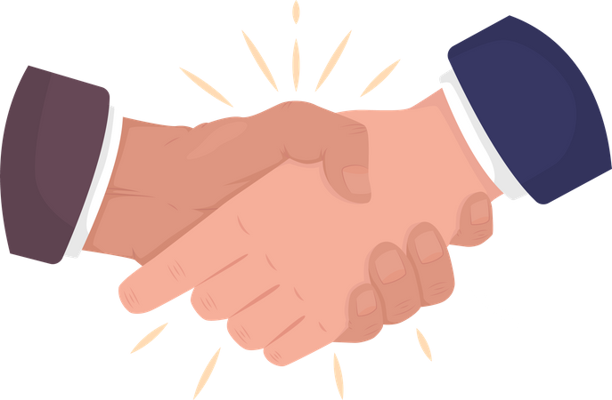 Greeting Handshake  イラスト