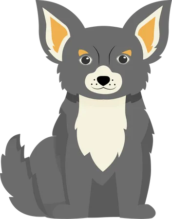 Grey terrier Illustration
