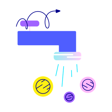 Grifo de dinero  Ilustración