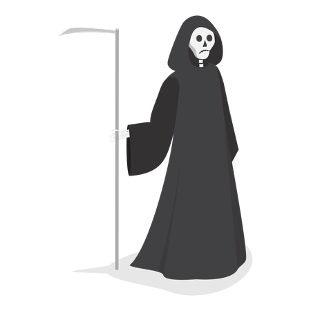 Grim reaper standing  イラスト