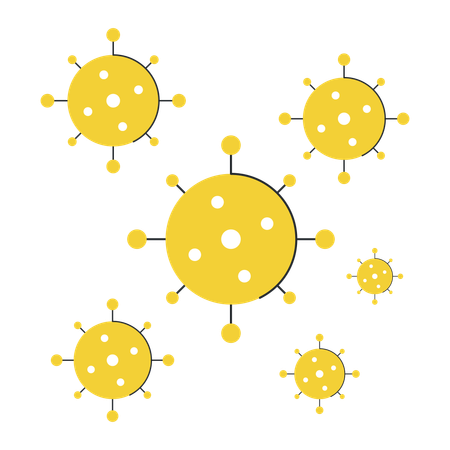 Influenza-Virus  Illustration