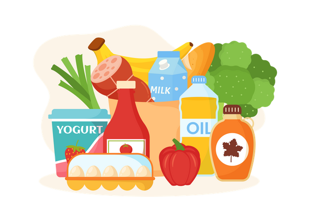 Grocery Items: Over 7,107 Royalty-Free Licensable Stock Illustrations &  Drawings