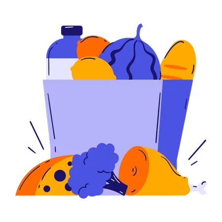 Grocery bag  Illustration